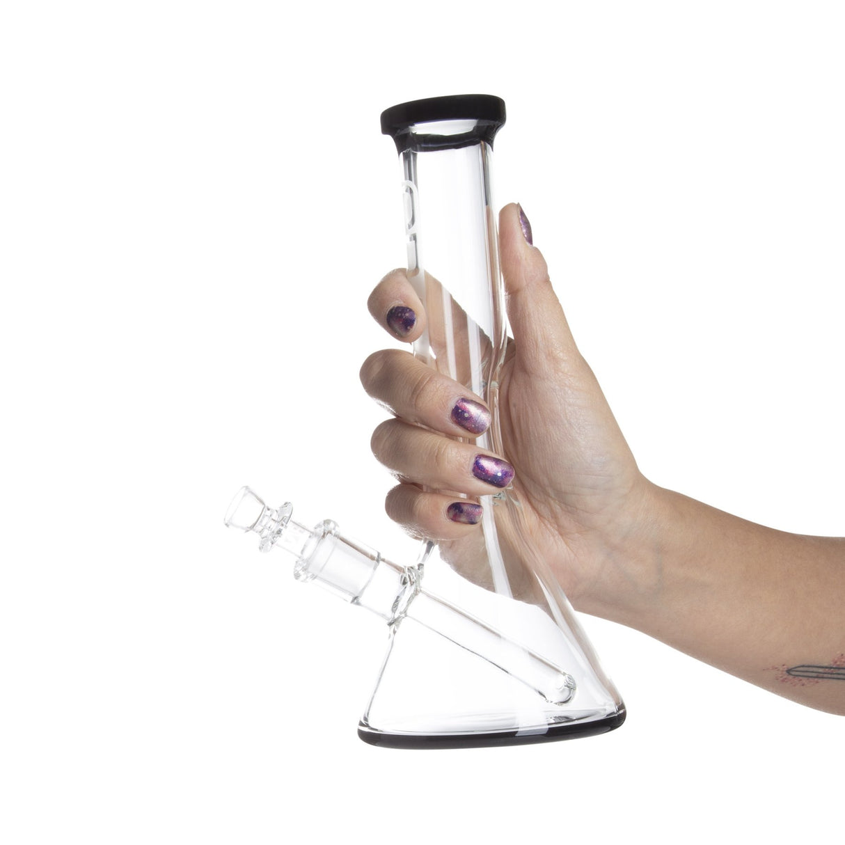 Grav® 8” Beaker Base Water Pipe - Black