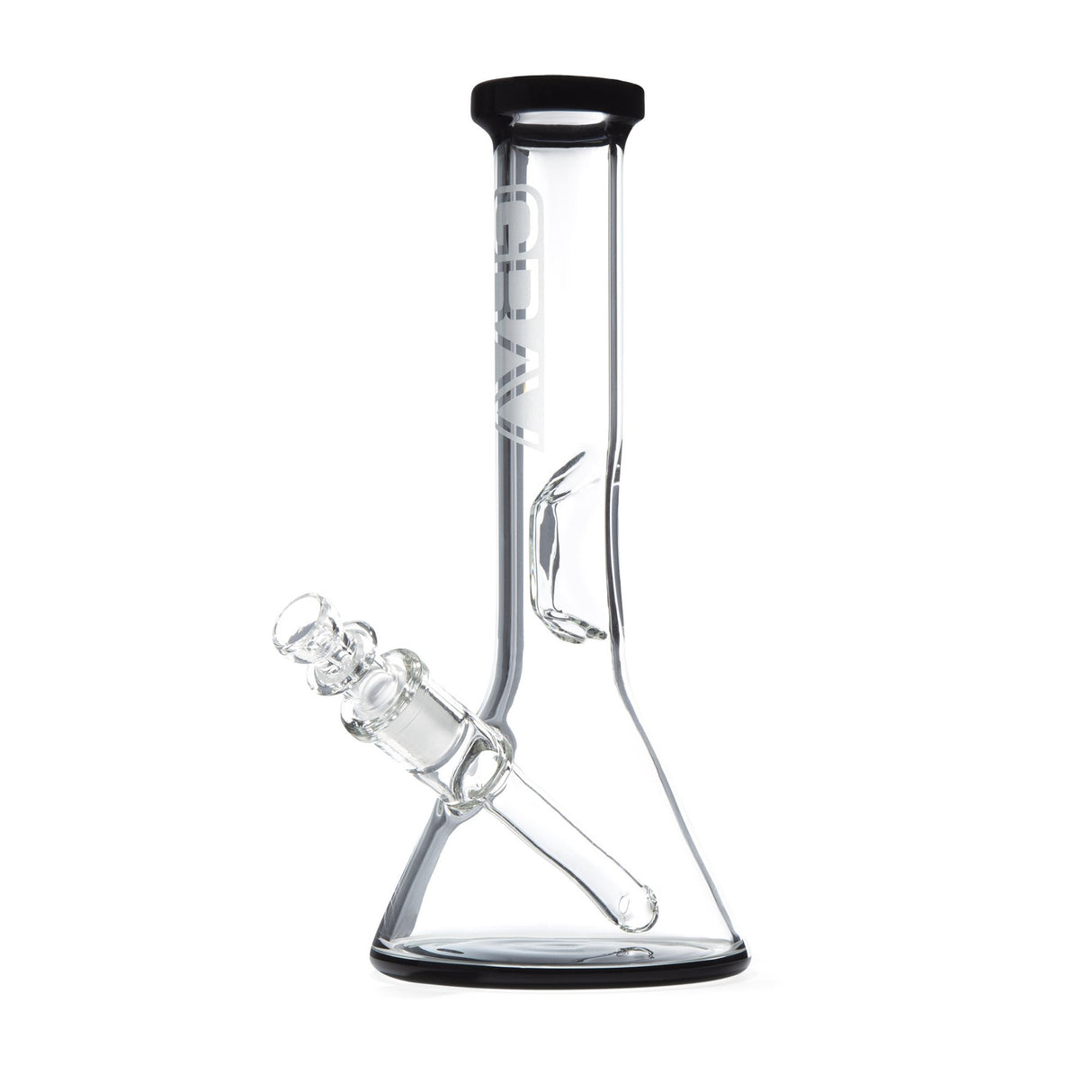 Grav® 8” Beaker Base Water Pipe - Black