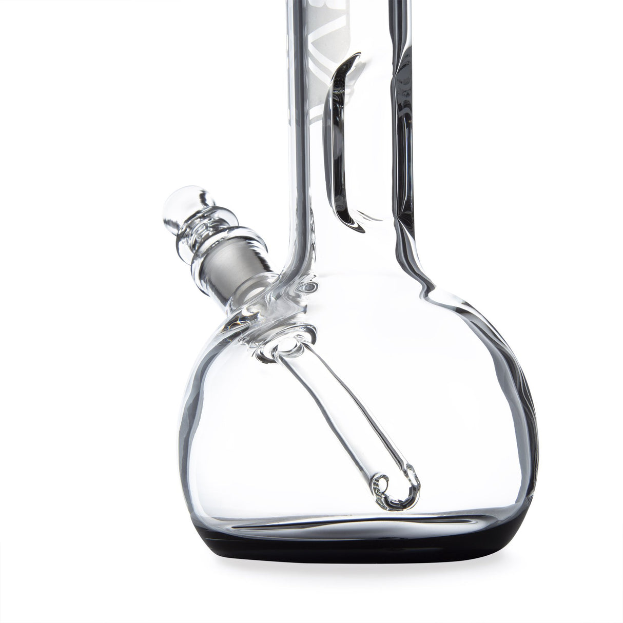Grav® 8” Bubble Base Beaker Bong - Black