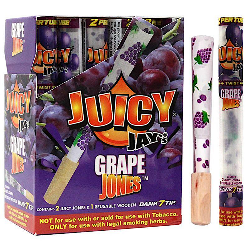 Juicy Jay’s Jones - Pre-Rolled Cones w. Dank 7 Wooden Tips 