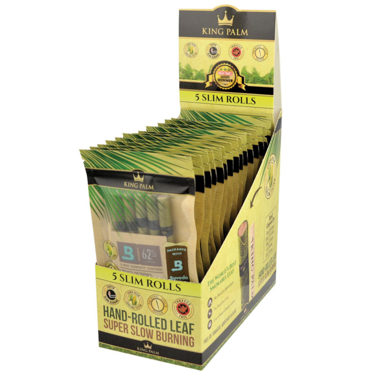 King Palm Slim Pre-Rolled Wraps Box