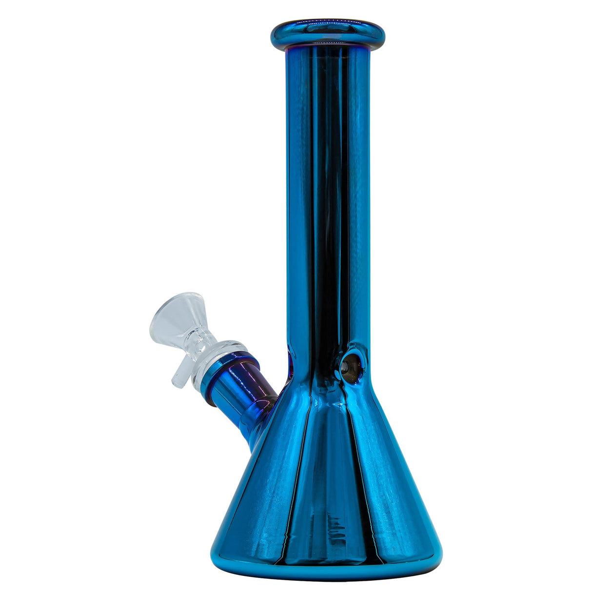 LA Pipes 8” Iridescent Glass Beaker Bong