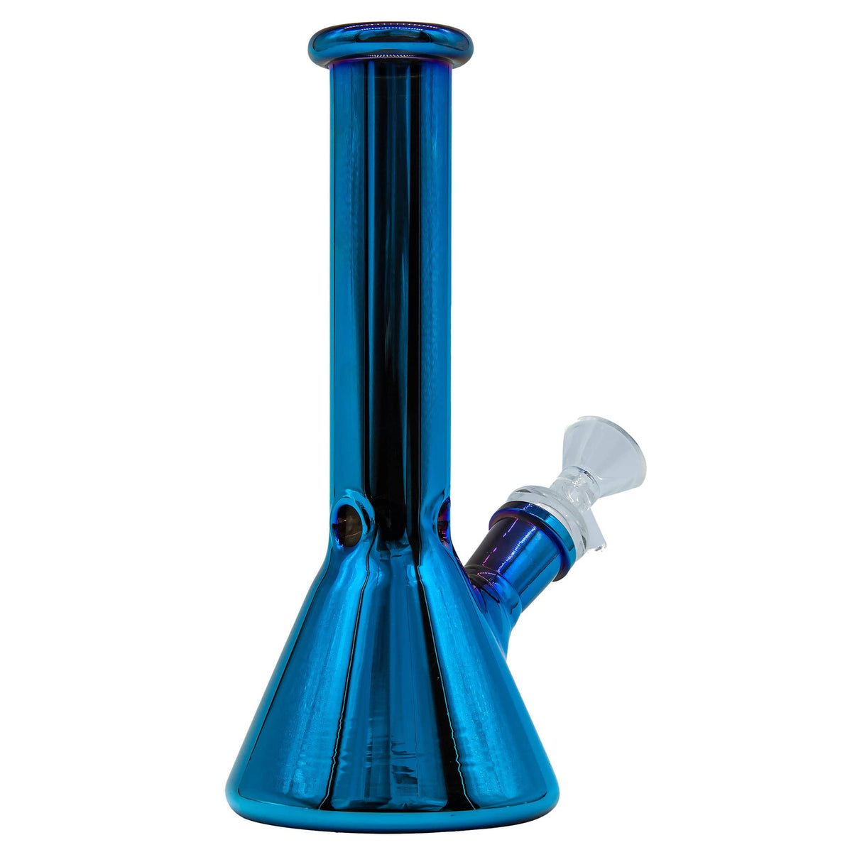 LA Pipes 8” Iridescent Glass Beaker Bong