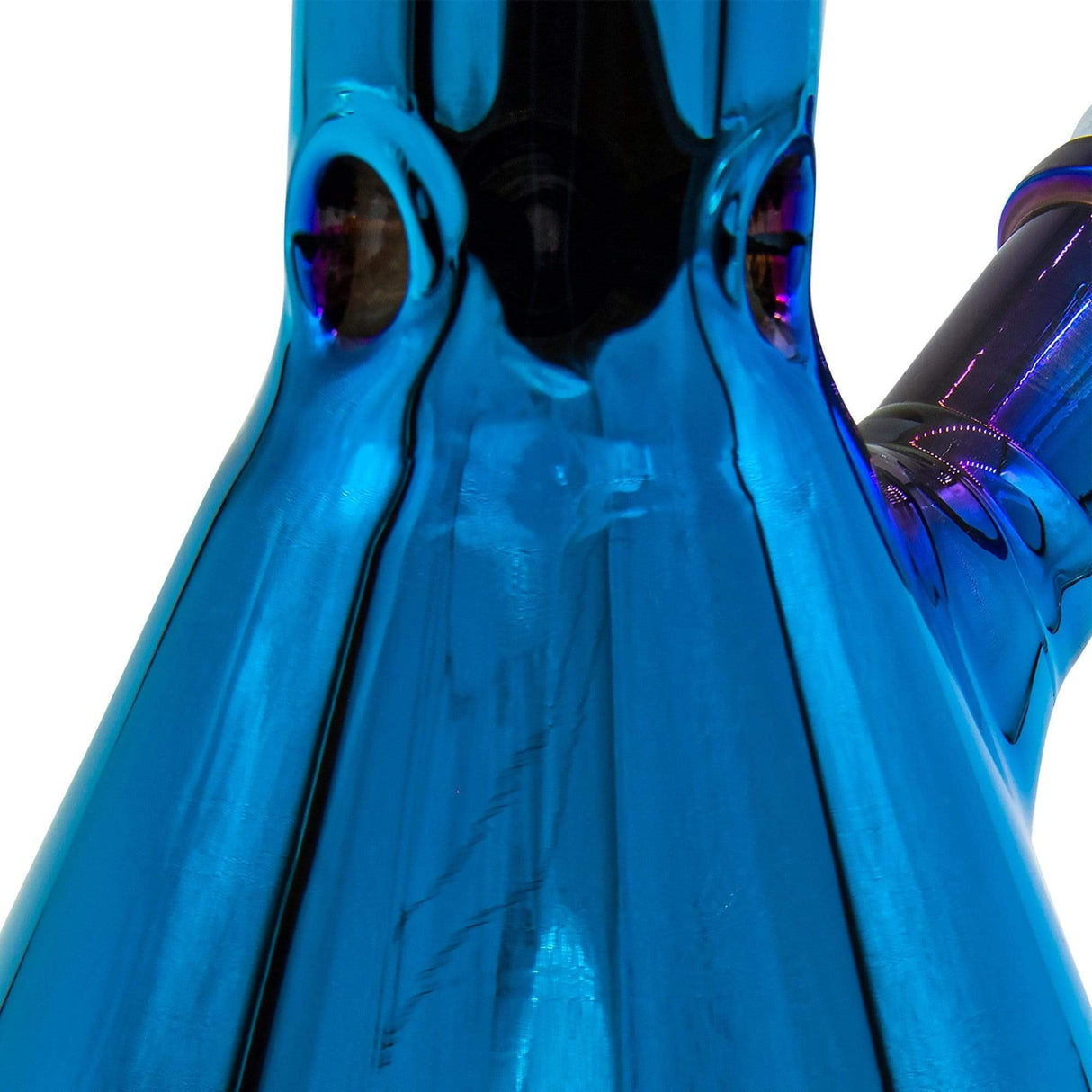 LA Pipes 8” Iridescent Glass Beaker Bong