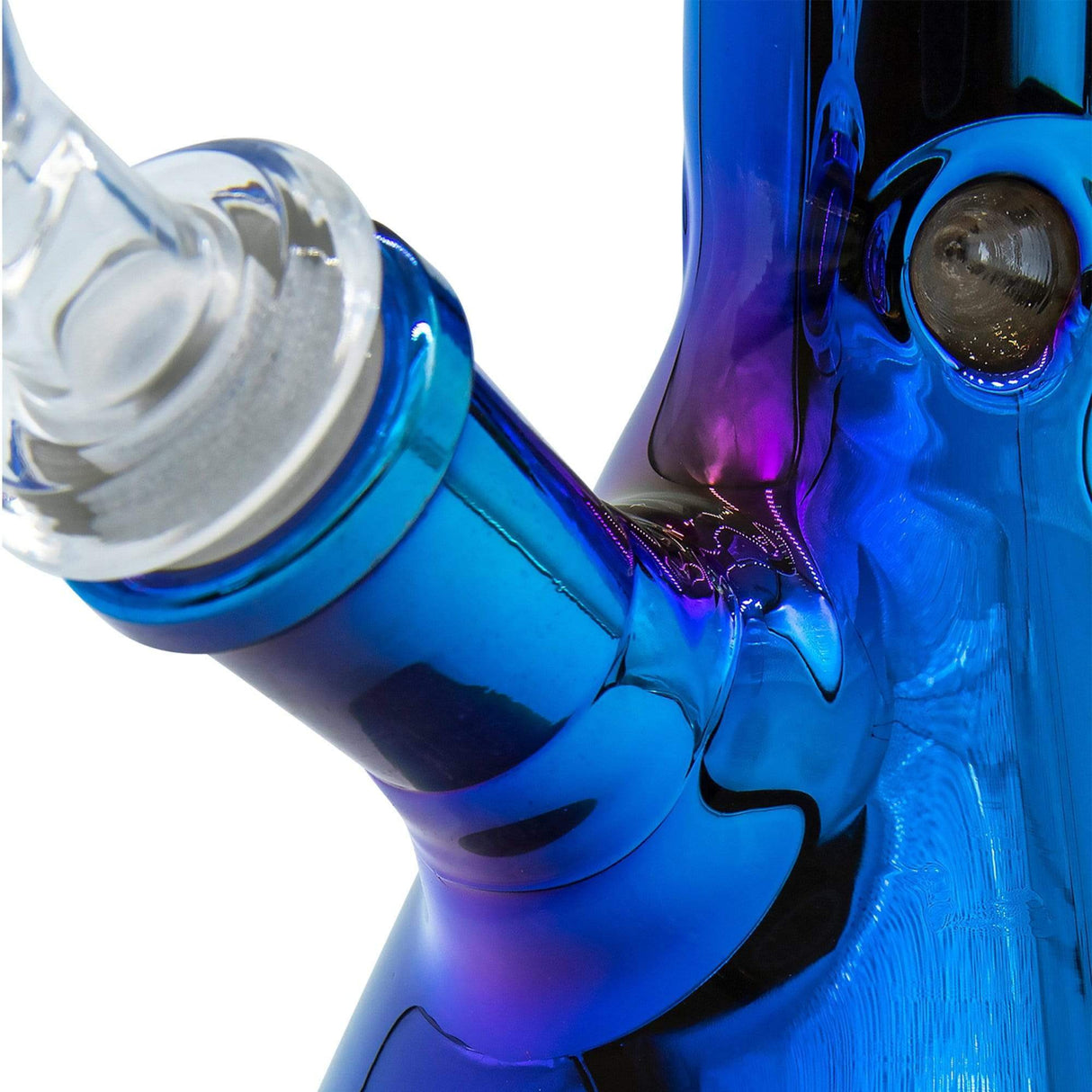 LA Pipes 8” Iridescent Glass Beaker Bong