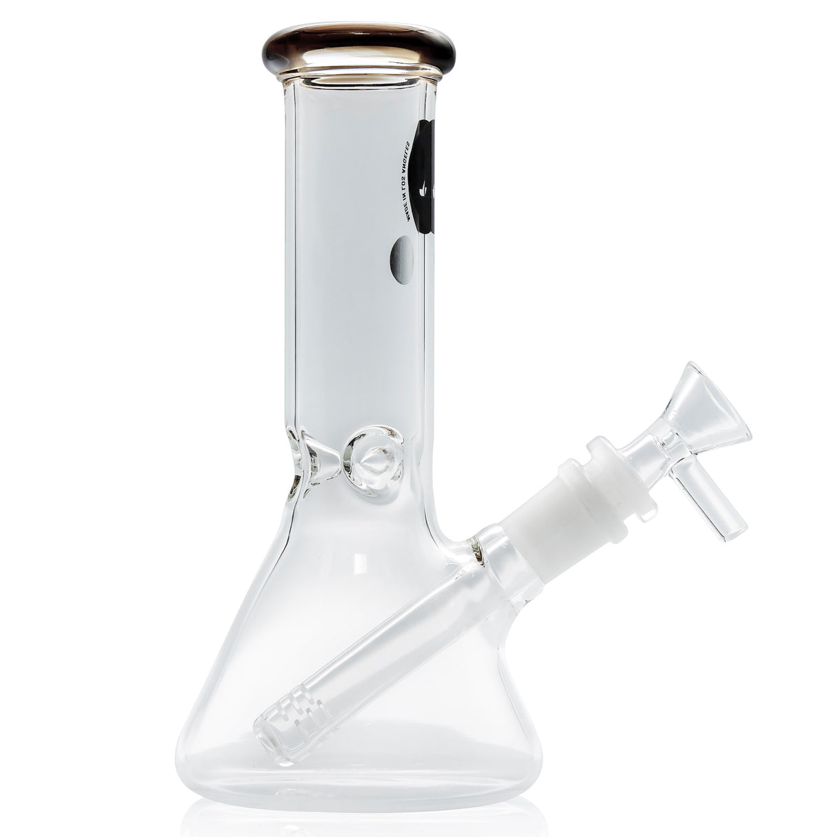 LA Pipes 8” Color Accented Mini Beaker Bong