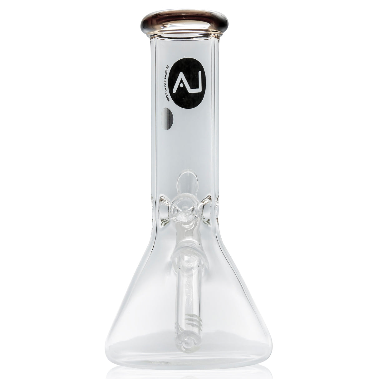 LA Pipes 8” Color Accented Mini Beaker Bong