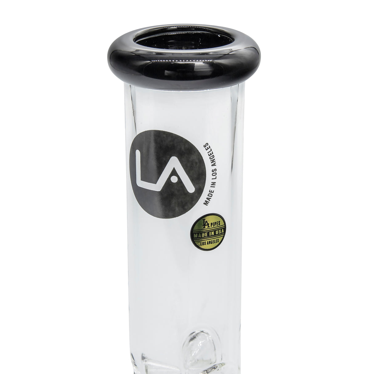 LA Pipes 8” Color Accented Mini Beaker Bong