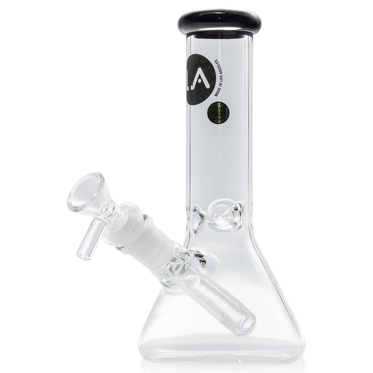 LA Pipes 8” Color Accented Mini Beaker Bong
