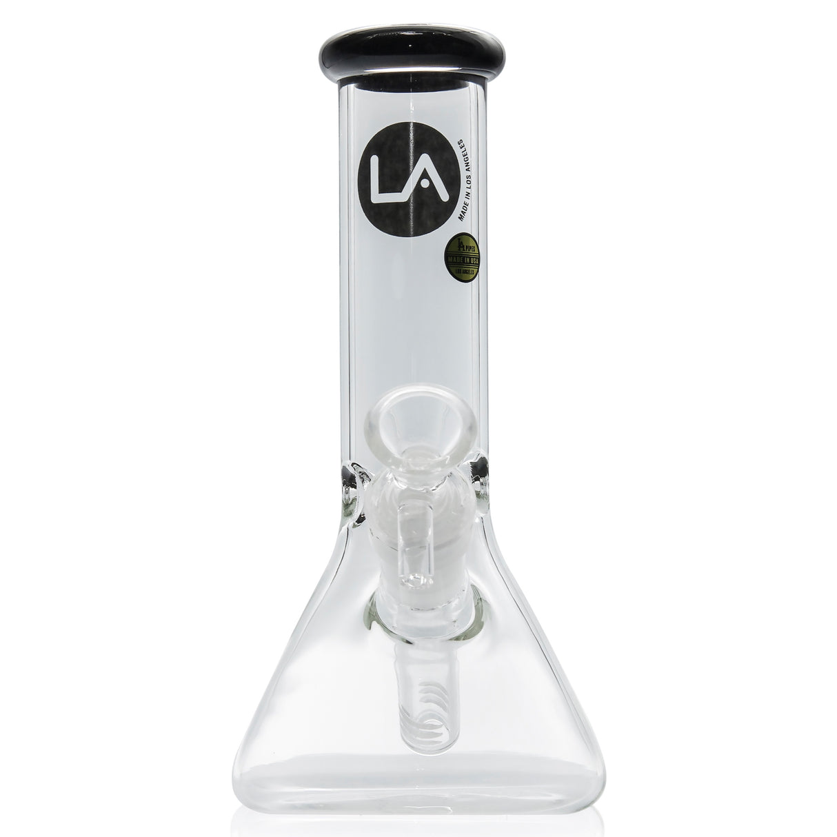 LA Pipes 8” Color Accented Mini Beaker Bong