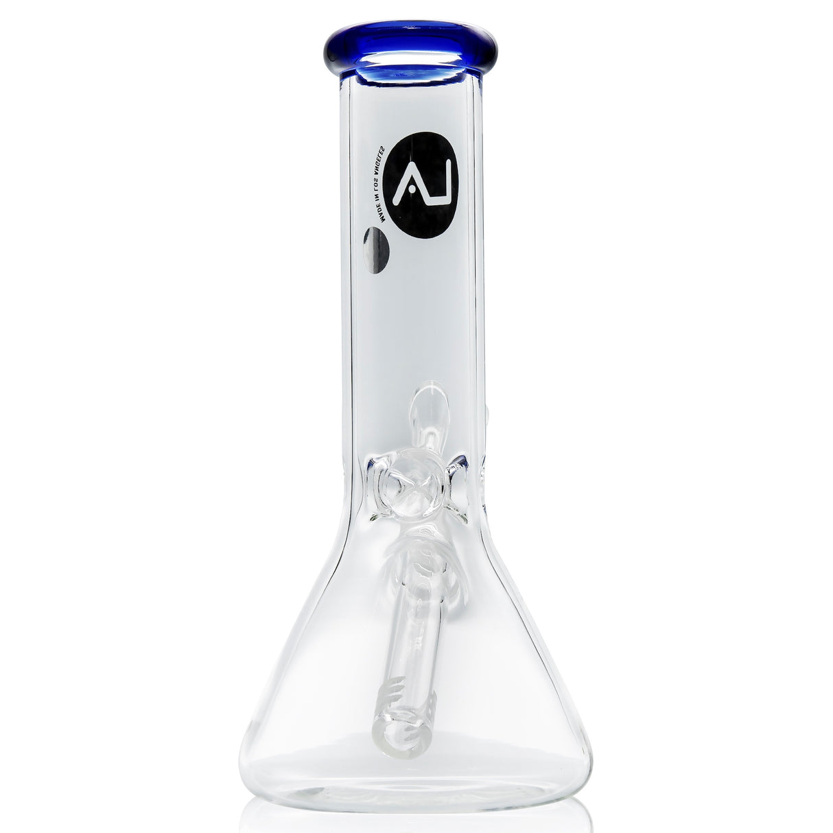 LA Pipes 8” Color Accented Mini Beaker Bong