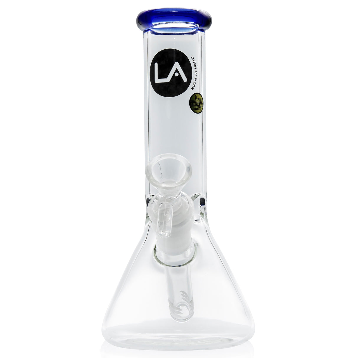 LA Pipes 8” Color Accented Mini Beaker Bong