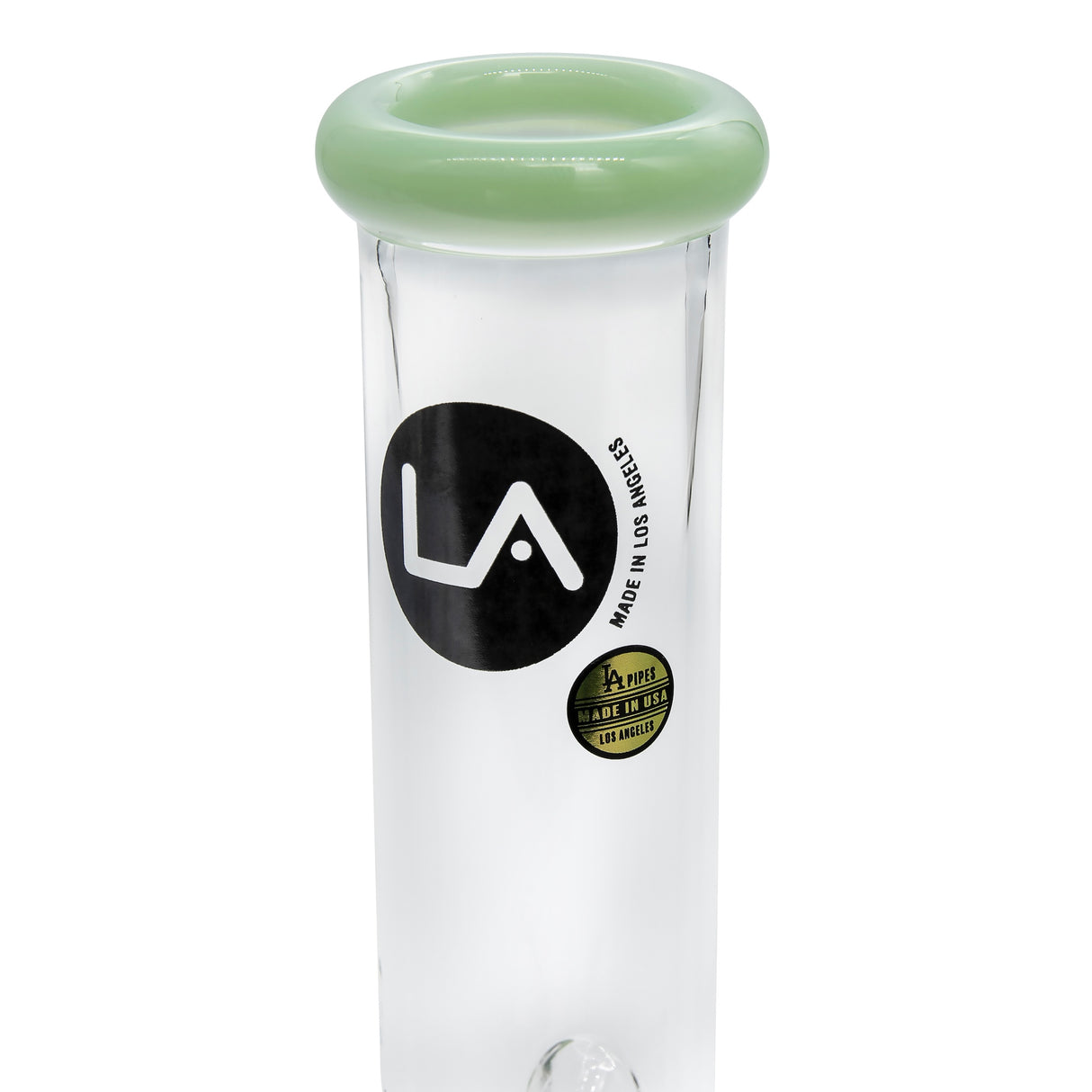 LA Pipes 8” Color Accented Mini Beaker Bong