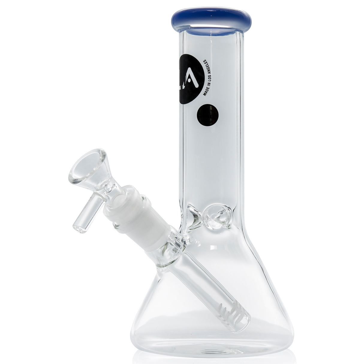 LA Pipes 8” Color Accented Mini Beaker Bong