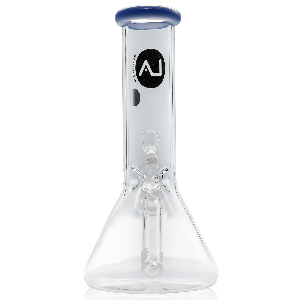 LA Pipes 8” Color Accented Mini Beaker Bong