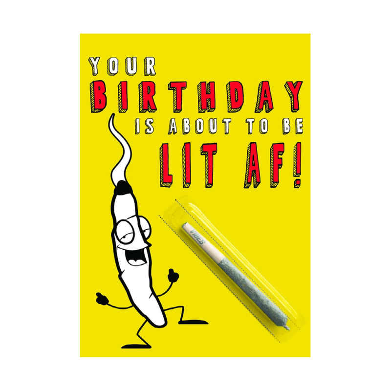 420 Cardz LIT AF Birthday Card