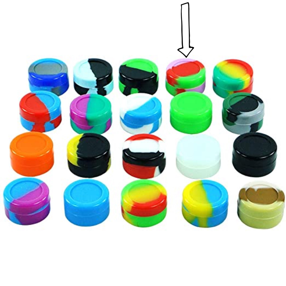 Non-Stick Silicone Wax Storage Containers (2ml)