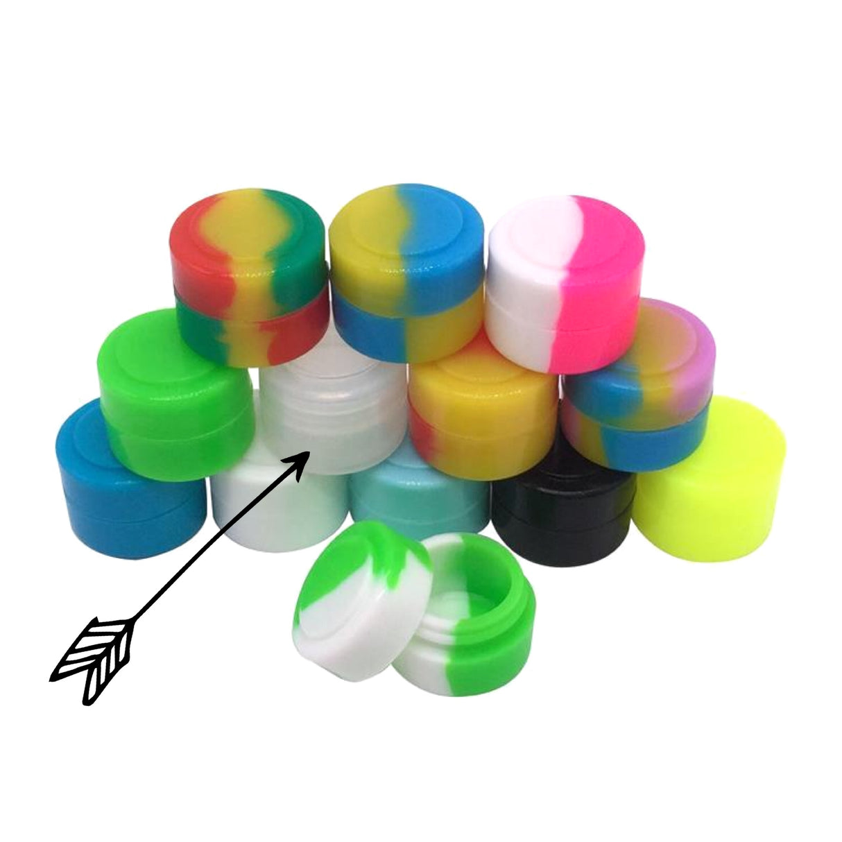Non-Stick Silicone Wax Storage Containers (2ml)