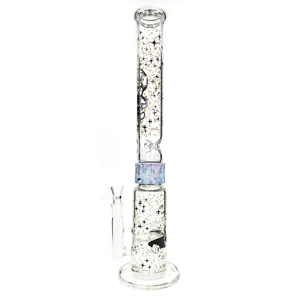 Prism Pipes 19” Spaced Out Honeycomb Perc Straight Tube Bong