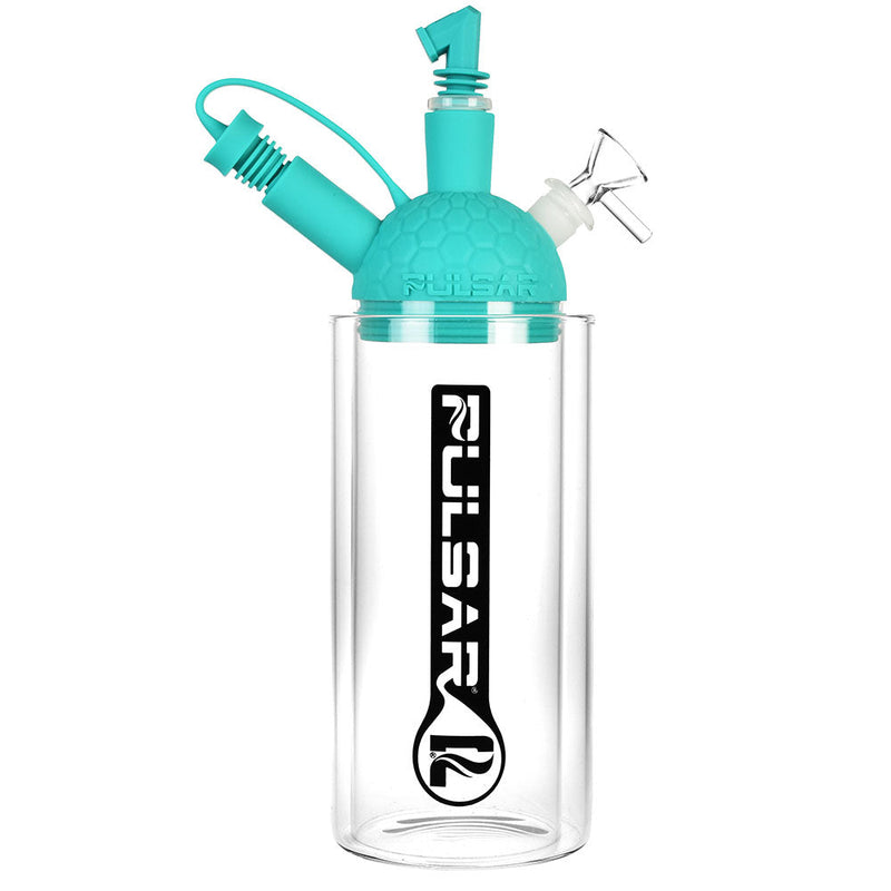 Pulsar Gravity Bong with Vape Attachment Teal