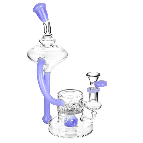 Pulsar 9" Lab Tubes Recycler Bong Purple