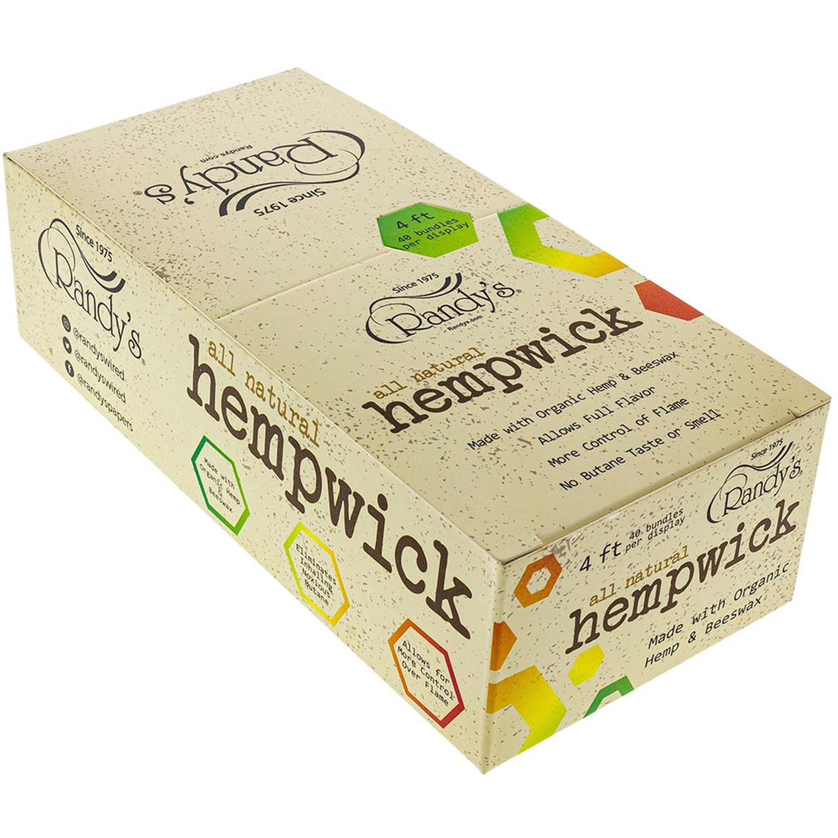 Randy’s All-Natural Hemp Wick - 4 ft Bundle