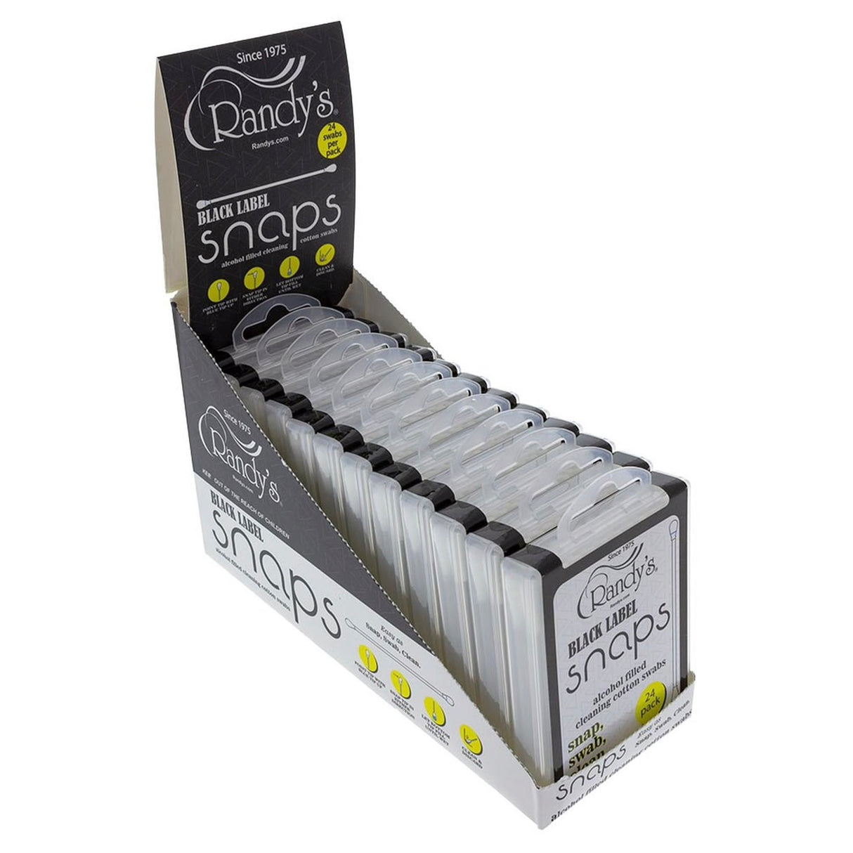 Randy’s Black Label Snaps - Alcohol Filled Cotton Swabs