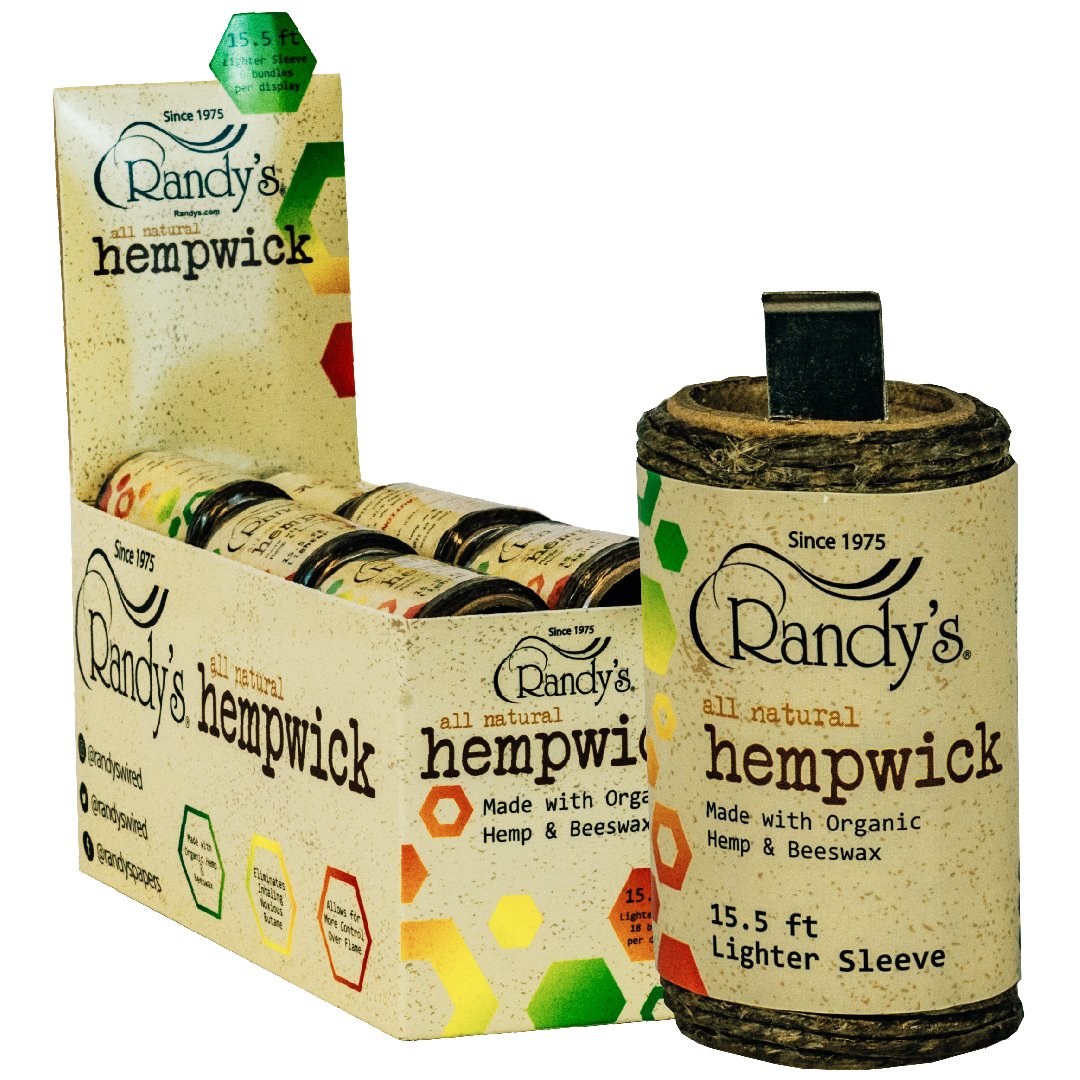 Randy’s Hemp Wick Lighter Sleeve - 15.5 ft Spool