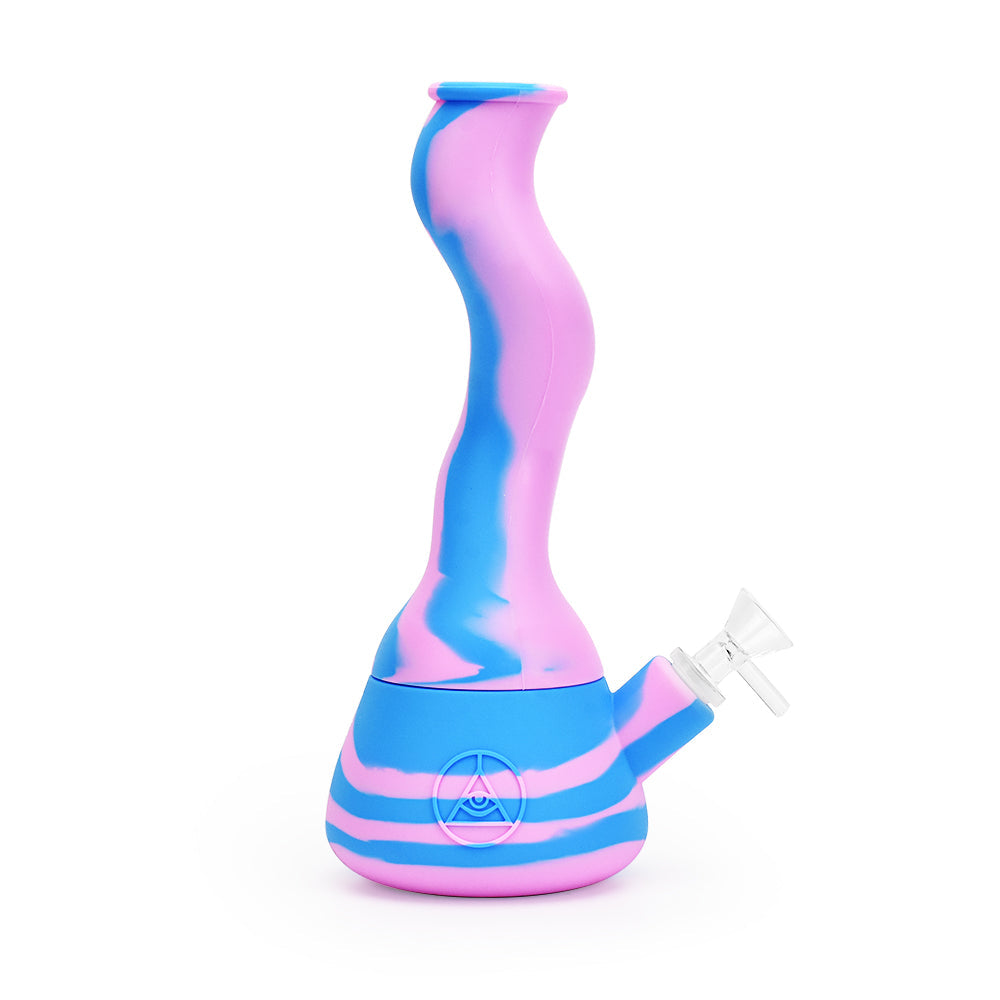 Ritual 10'' Wavy Silicone Beaker Cotton Candy
