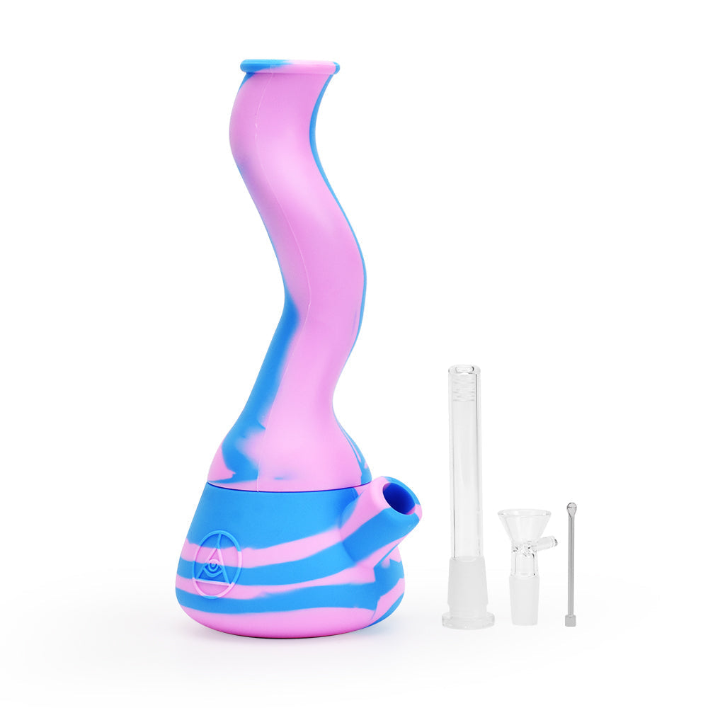 Ritual 10'' Wavy Silicone Beaker Cotton Candy