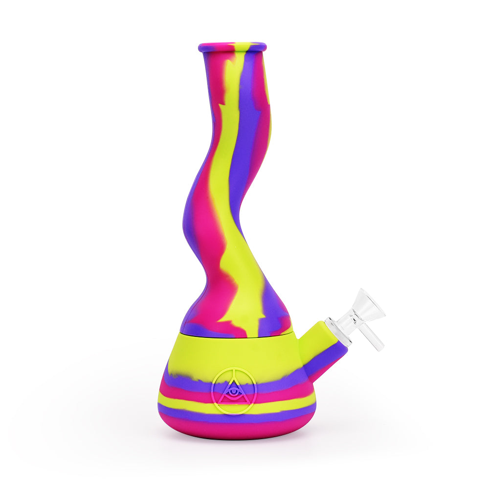 Ritual 10'' Wavy Silicone Beaker Miami Sunset