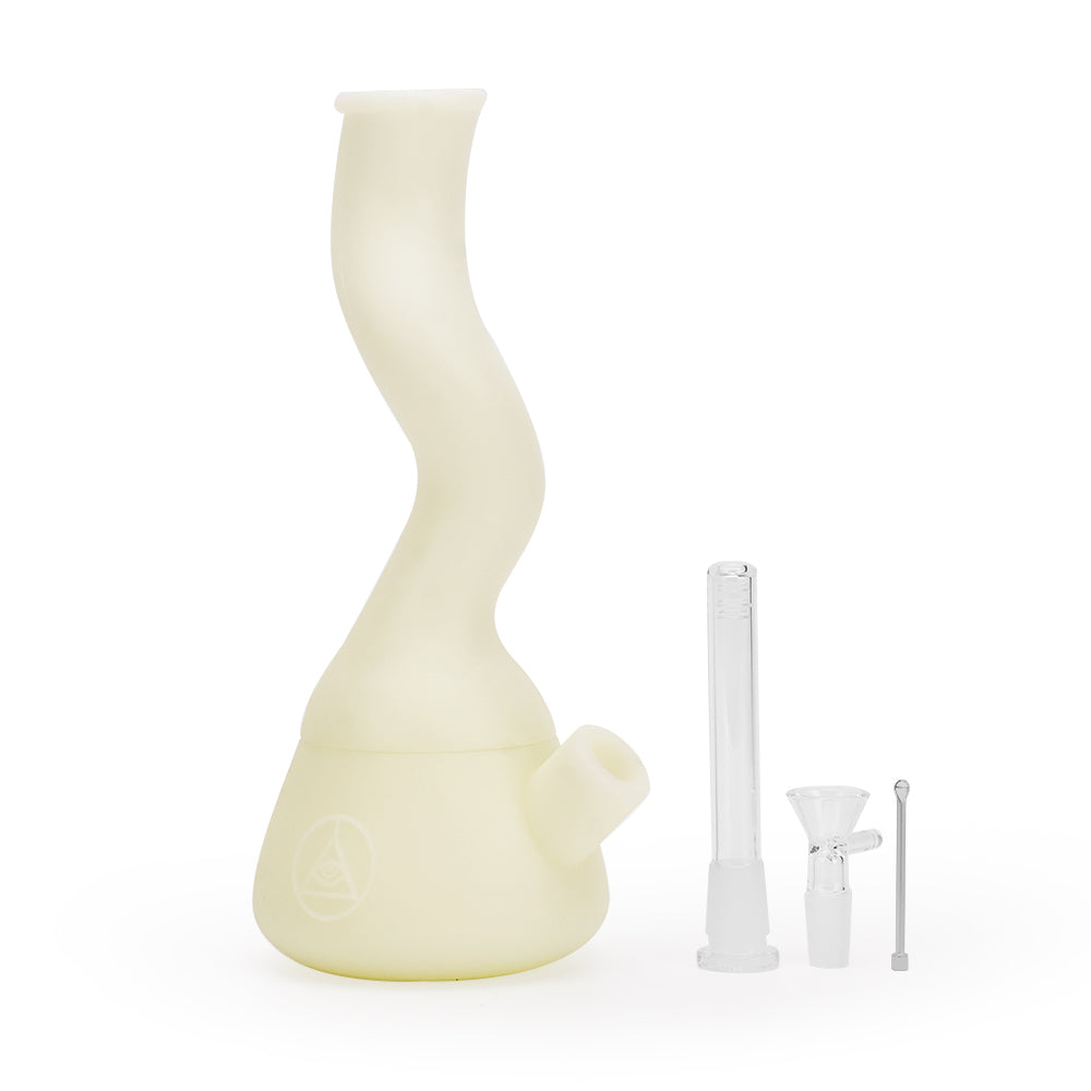 Ritual 10'' Wavy Silicone Beaker UV Titanium White