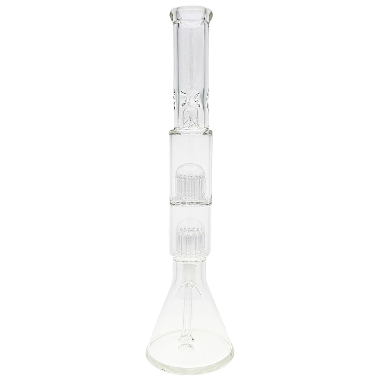 TAG 20” Double Big Tree Perc Beaker Bong