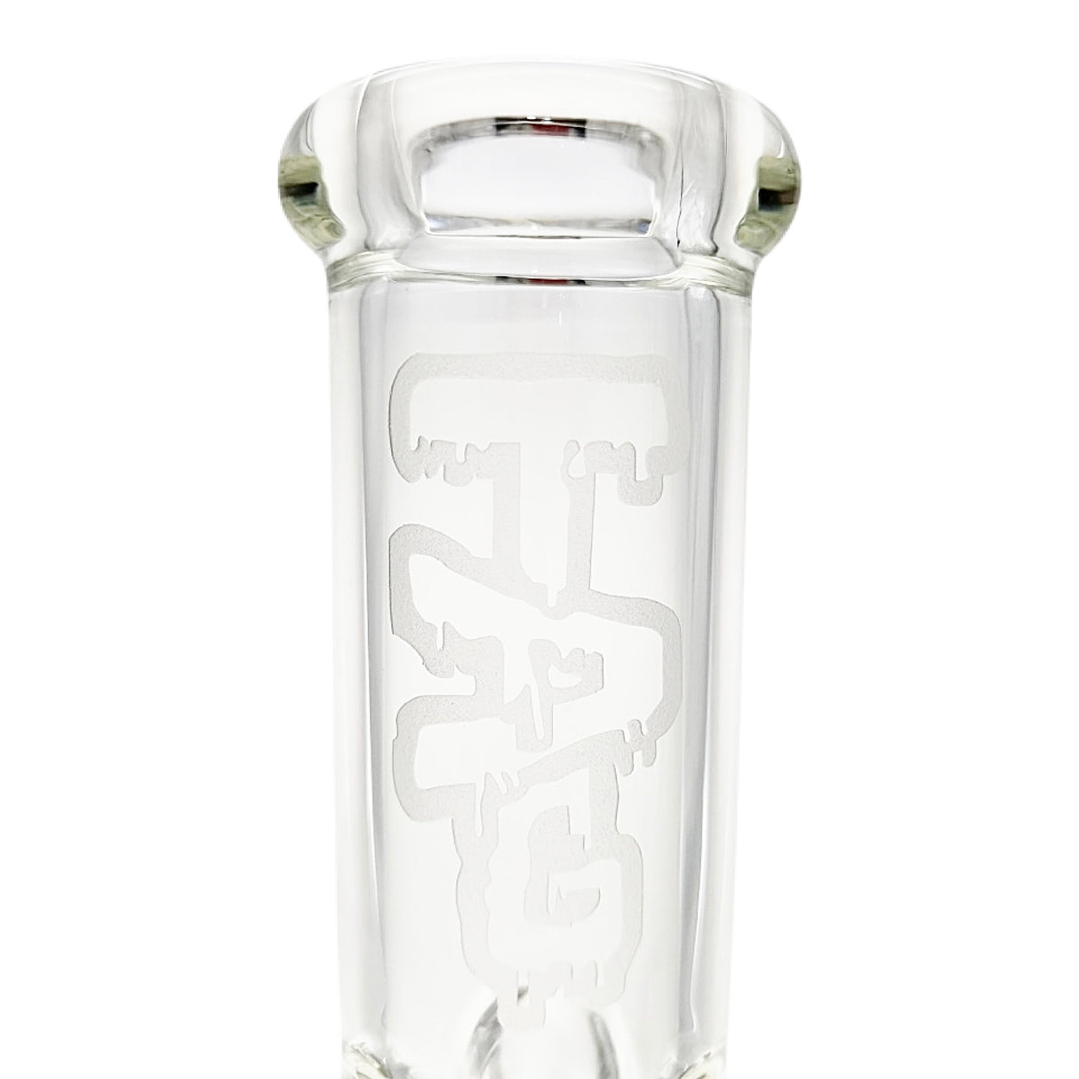 TAG 16” Double Honeycomb Perc Straight Tube Bong