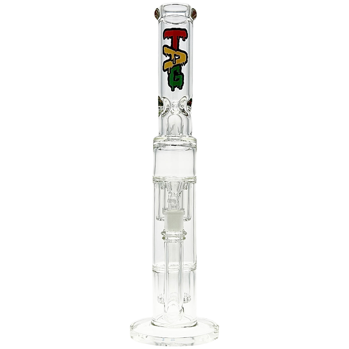 TAG 19” Double Interior Showerhead Perc Bong