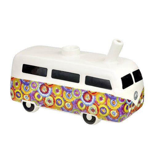 CaliConnected Vintage Hippie Bus Ceramic Pipe Groovy Circles