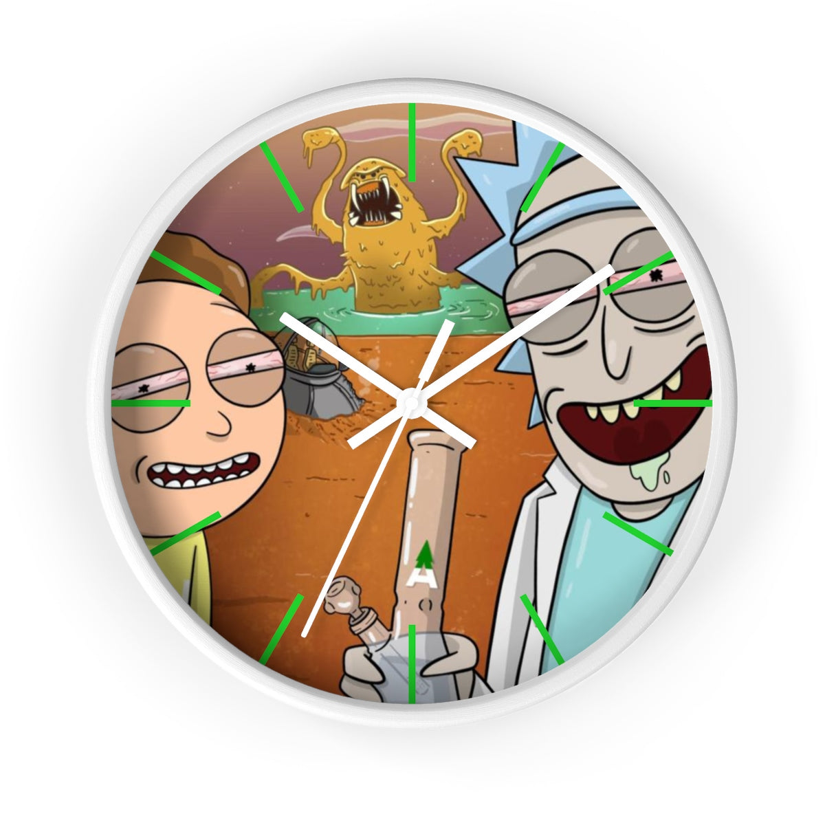 Rick & Morty “Space Beach” Wall Clock