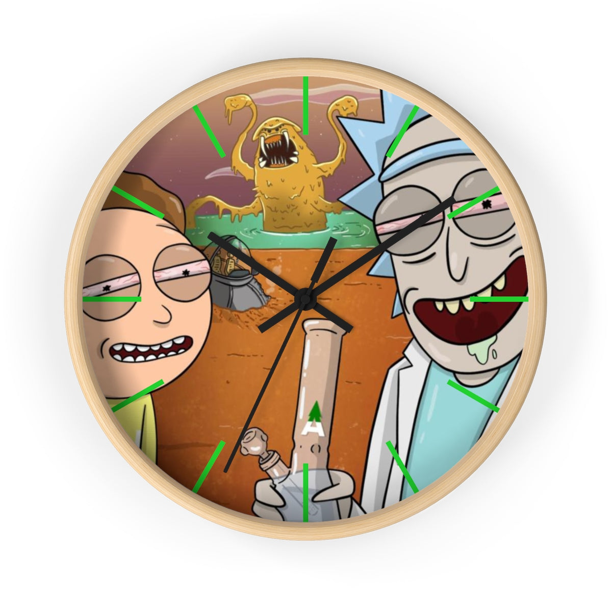 Rick & Morty “Space Beach” Wall Clock