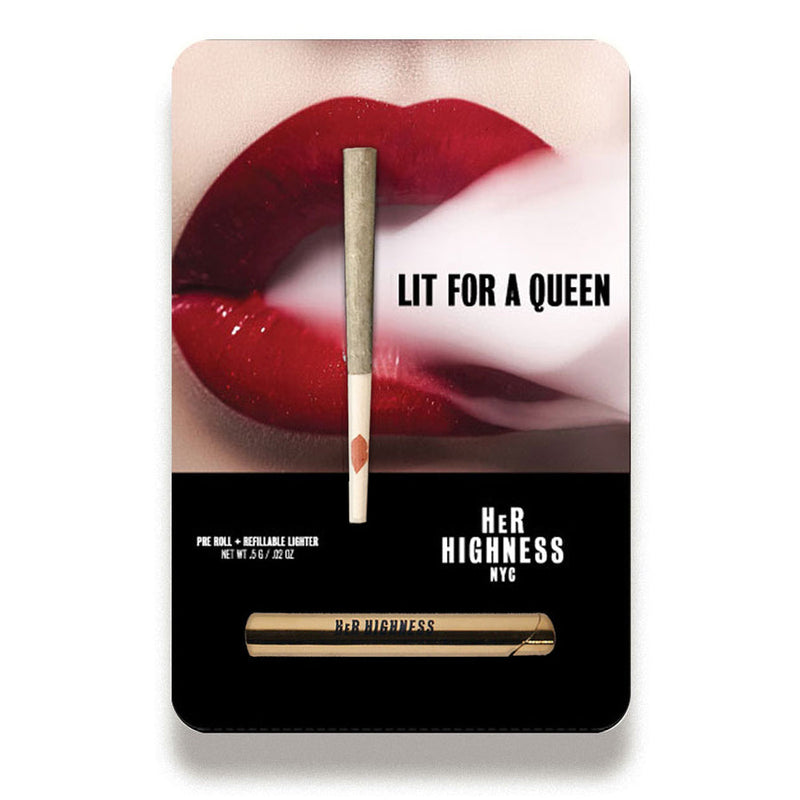 Her Highness Lit for a Queen Pre-Roll + Lighter