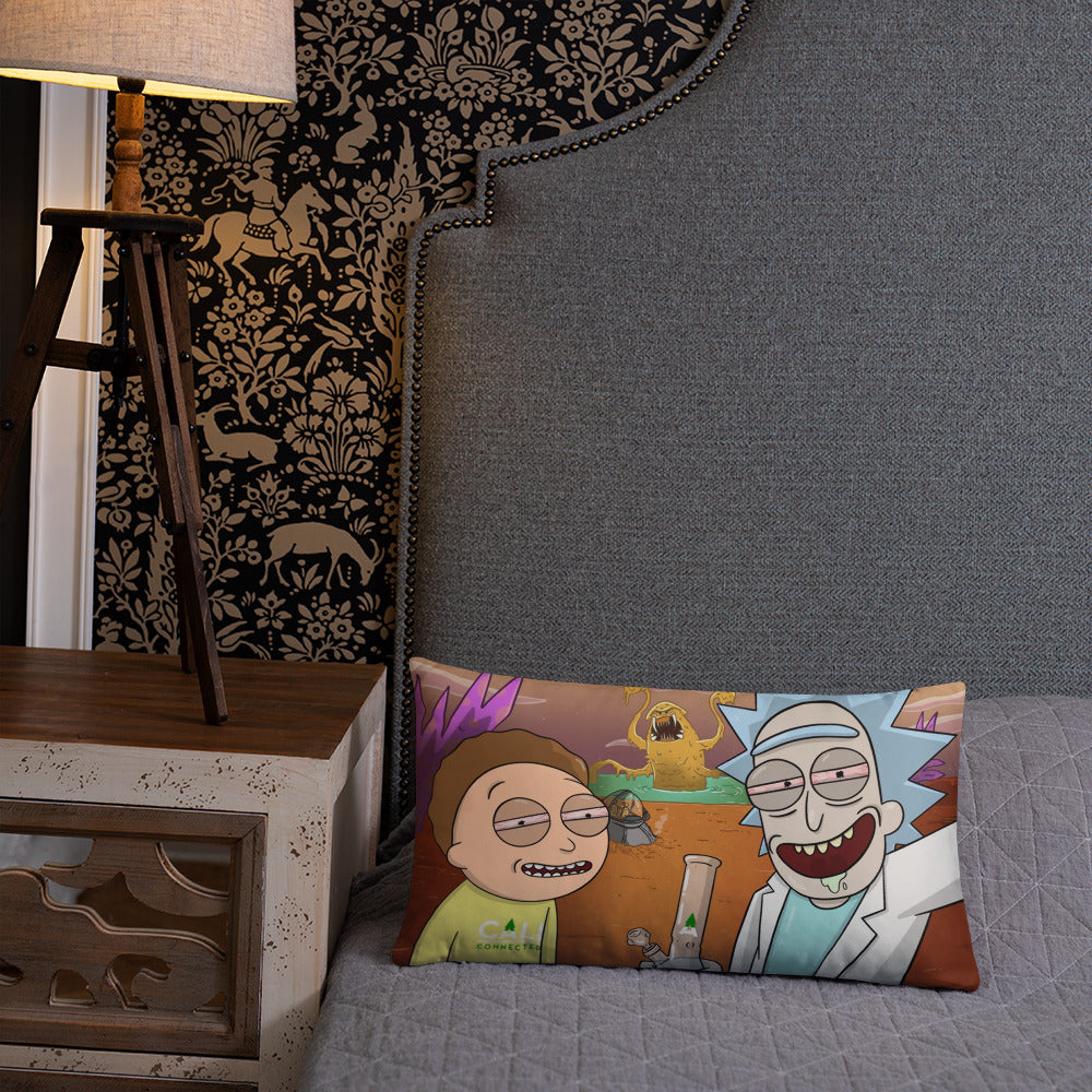 Rick & Morty “Space Beach” Throw Pillow