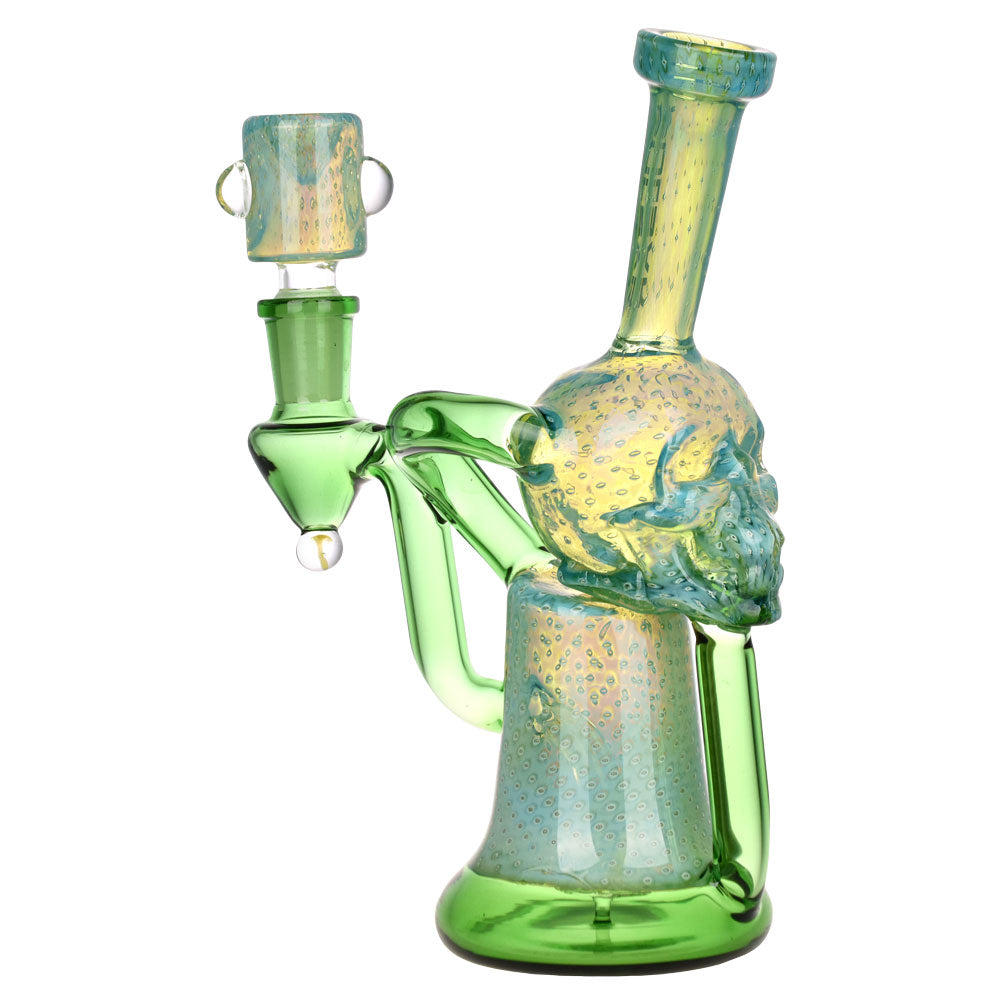 Pulsar Cerebral Bubble Matrix Recycler Bong Green