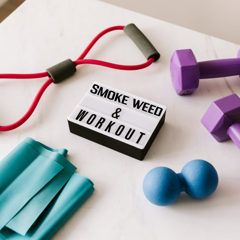 Is weed good for working out?