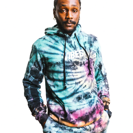 VIBES Vibe Tribe Circular Tie Dye Hoodie