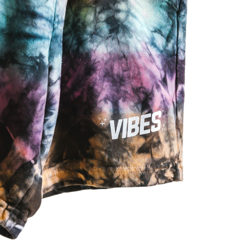 VIBES Vibe Tribe Circular Tie Dye Shorts