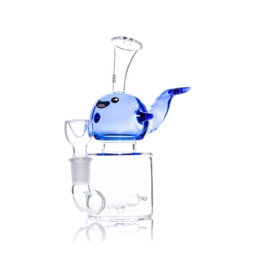 Hemper Blue Whale Glass Bong