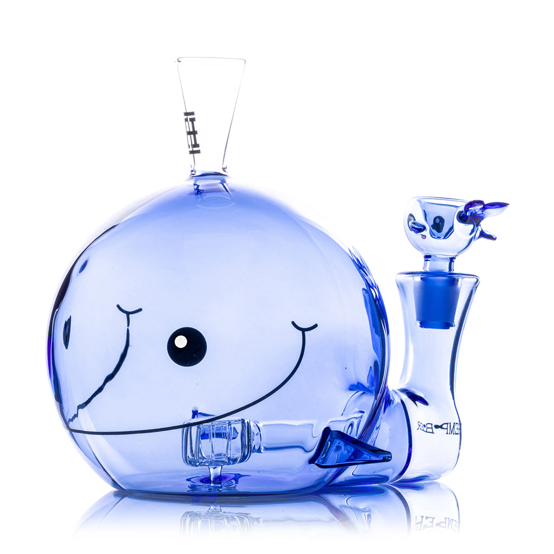 Hemper XL Blue Whale Glass Bong