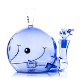 Hemper XL Blue Whale Glass Bong