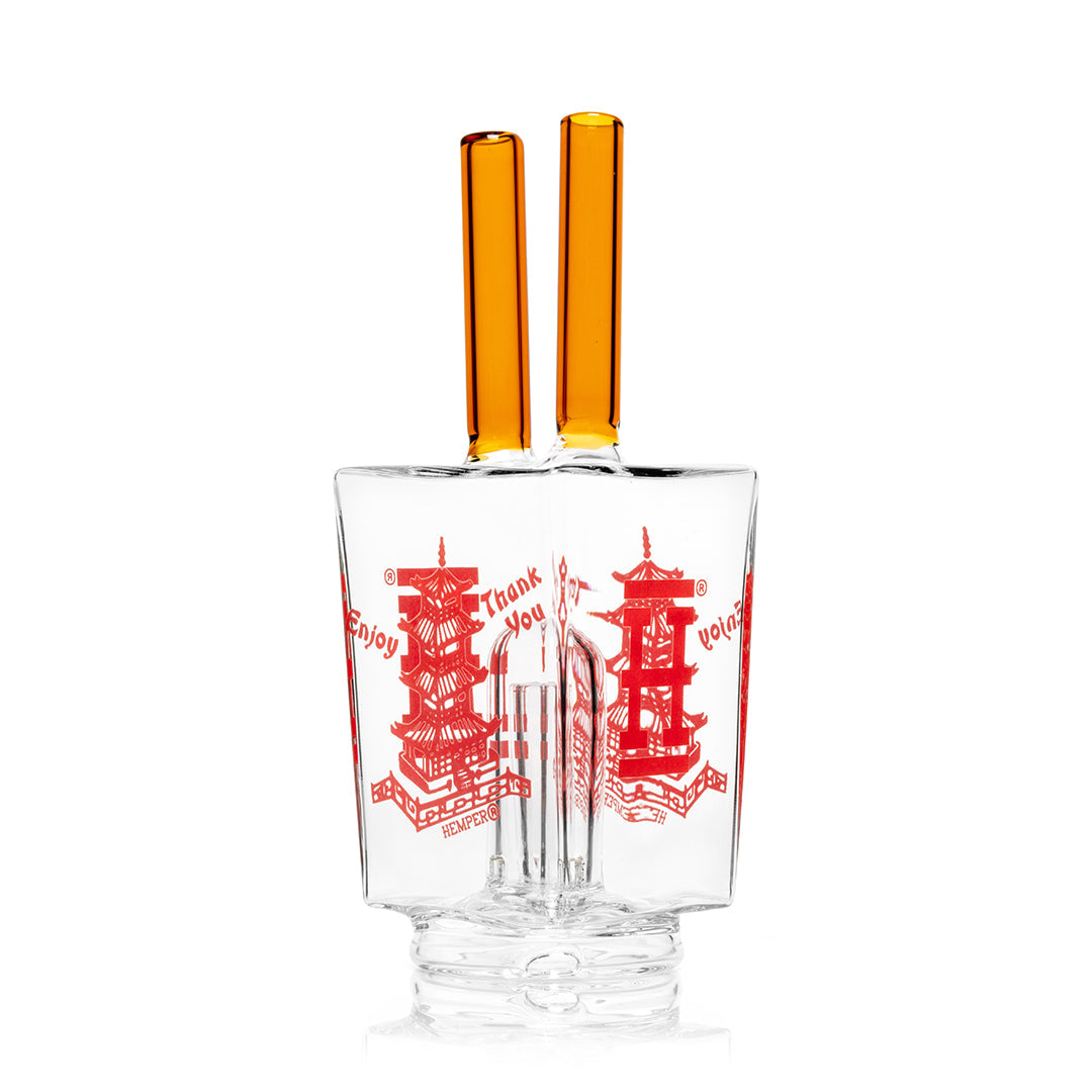 Chinese Takeout Puffco Peak Glass Bubbler Attachment