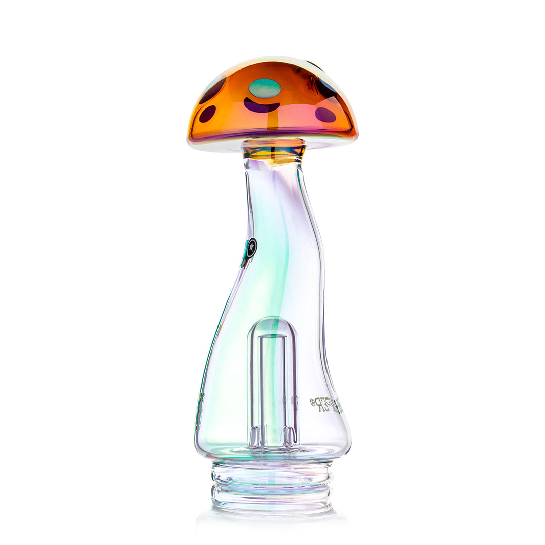 Trippy Mushroom Puffco Peak Glass Bubbler Attachment
