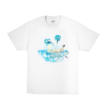 VIBES Private Island Collection White T-Shirt